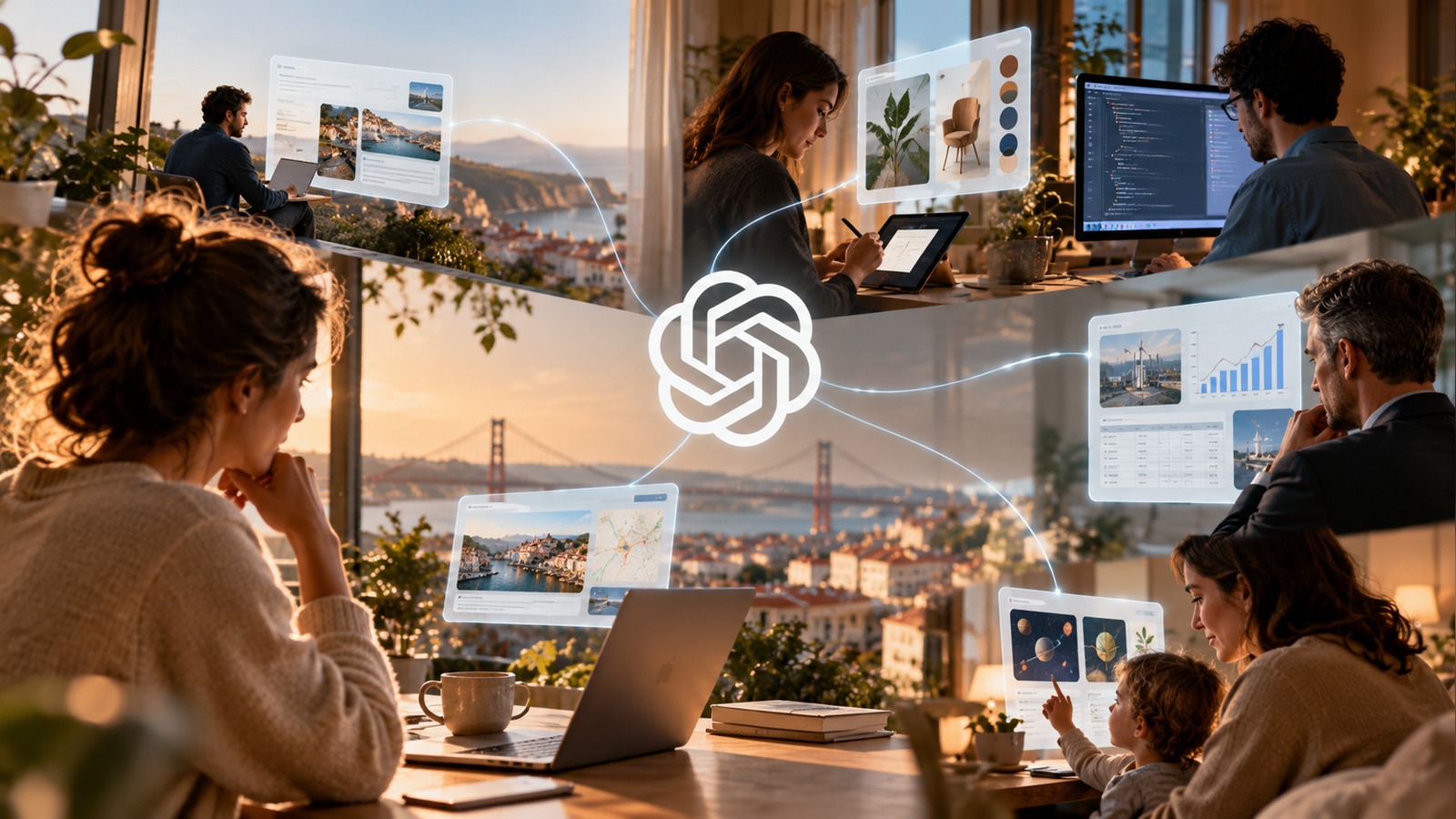 Imagem editorial: OpenAI testa anúncios visuais no ChatGPT