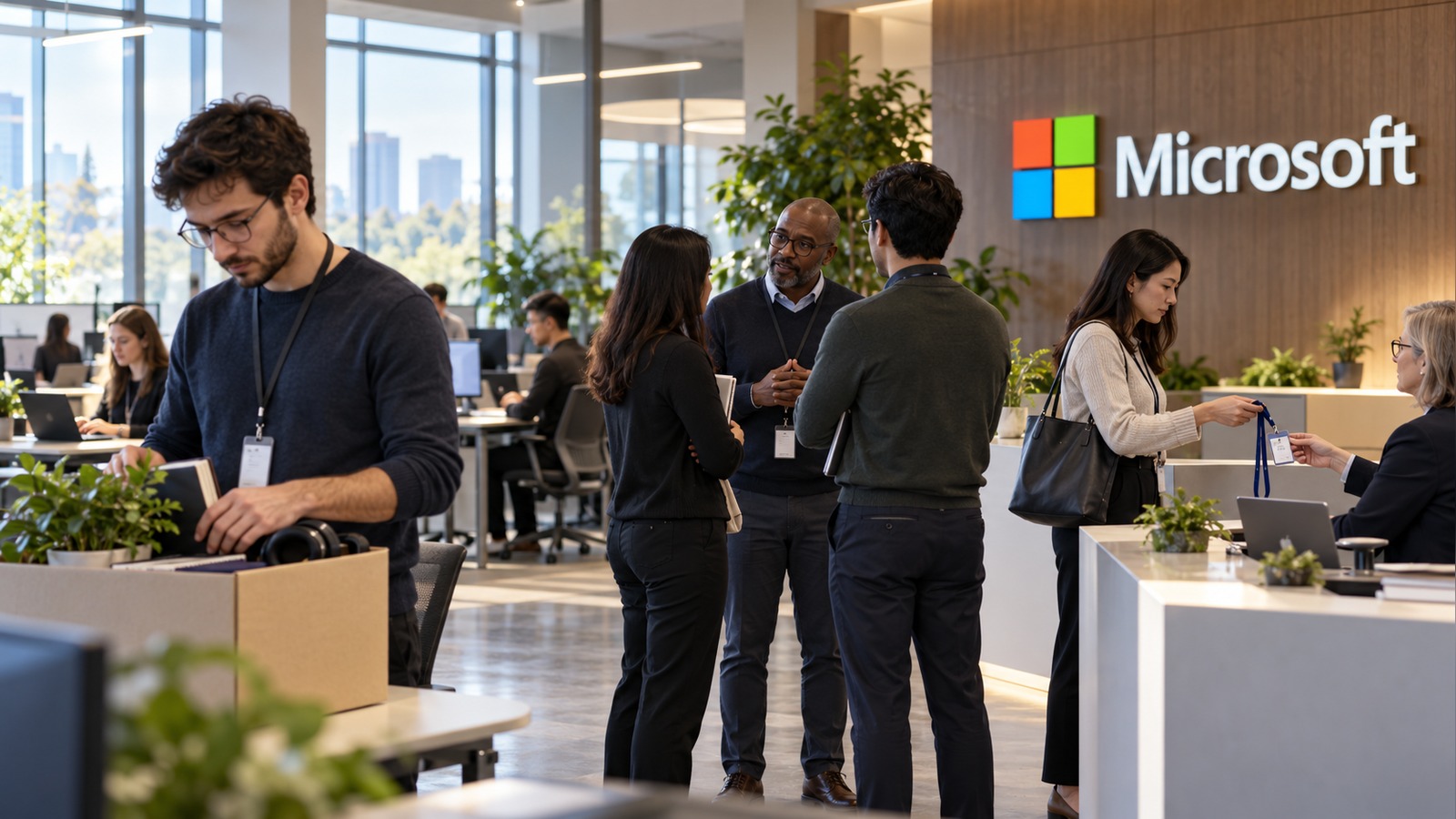 Imagem editorial: Microsoft abre programa de saídas voluntárias a cerca de 60 mil trabalhadores